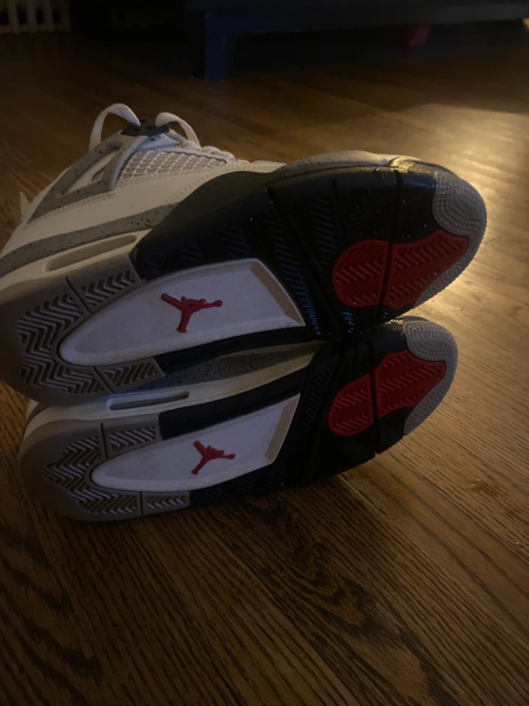 Jordan 4 Retro White Cement Sneakers - photo 3