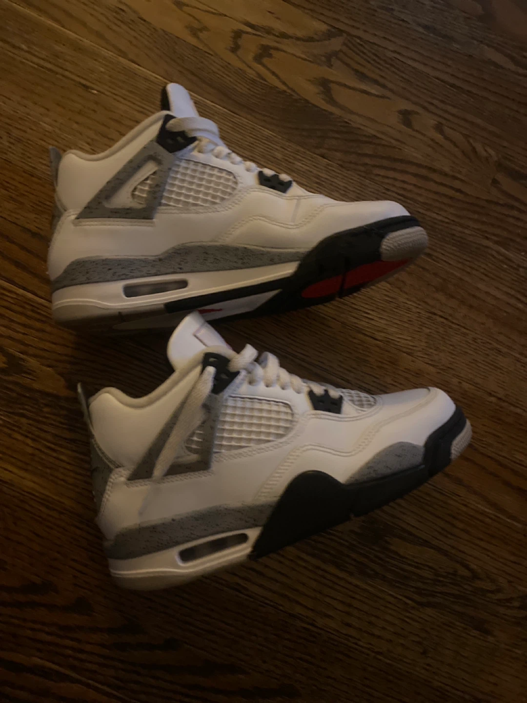 Jordan 4 Retro White Cement Sneakers - photo 2