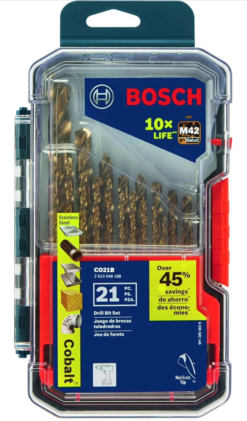 Bosch 21-Piece Cobalt Drill Bit Set