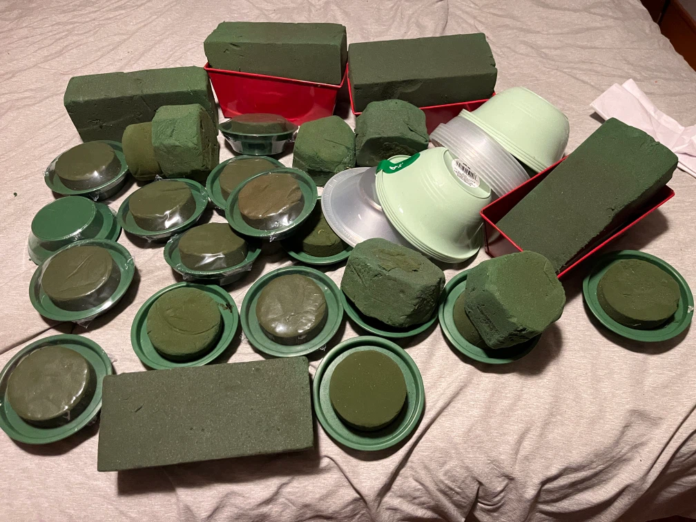 Floral Foam Blocks and Cups
