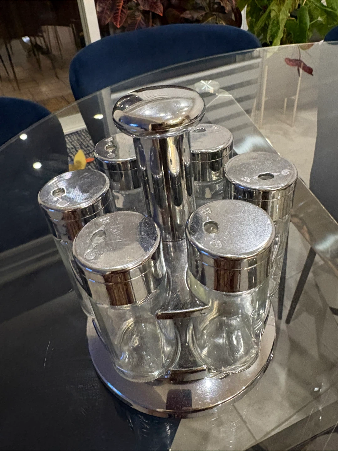 Chrome Spice Rack with 6 Jars - photo 2