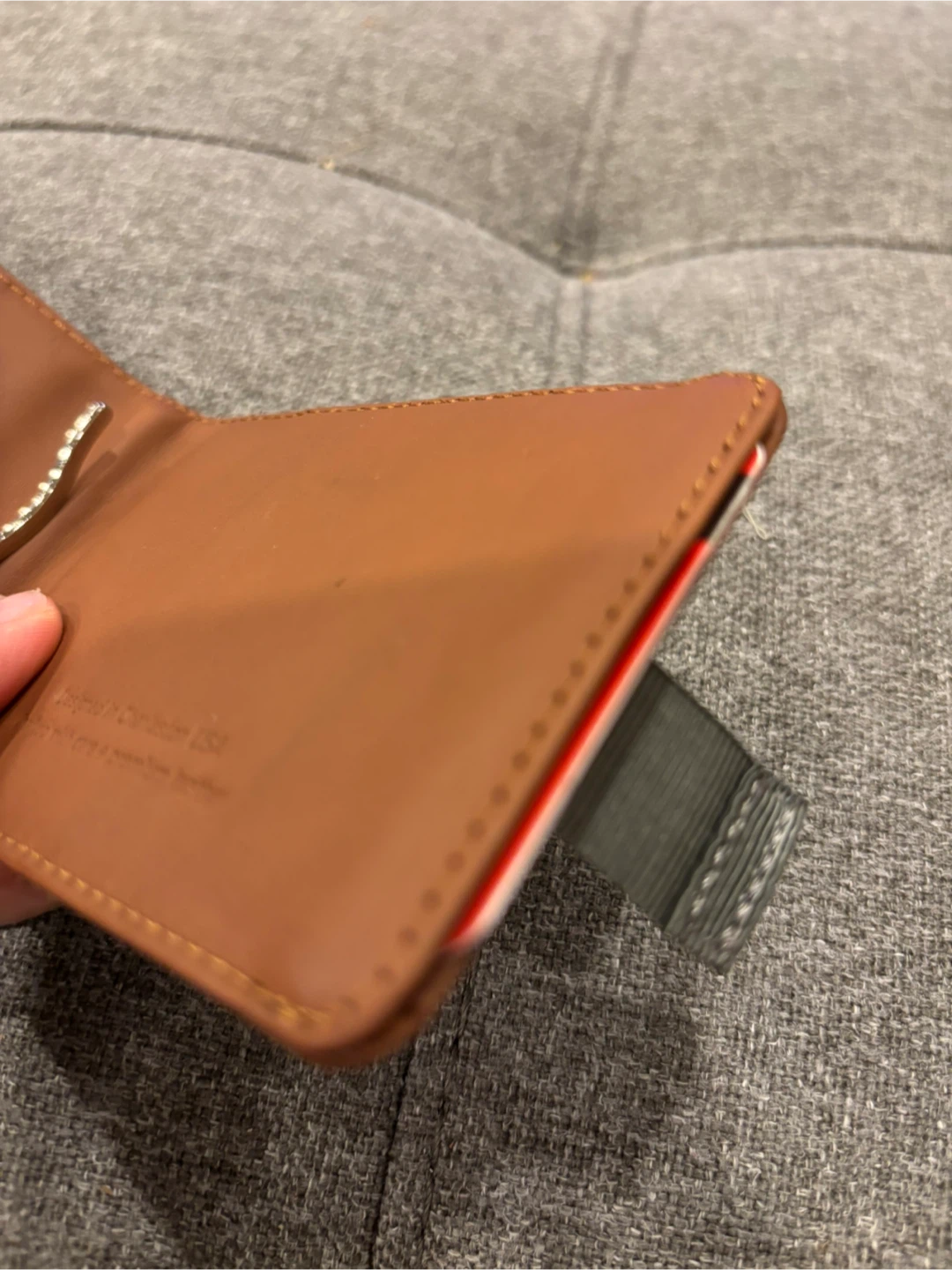 Tan Distil Union Slim Wallet / Money Clip - Brown Leather - photo 3
