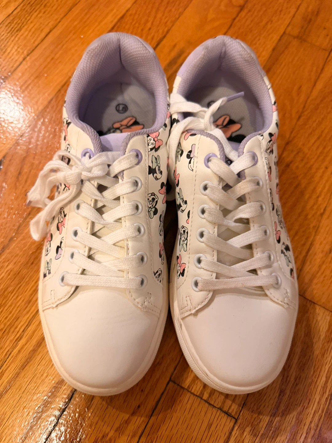 White Minnie Mouse Sneakers