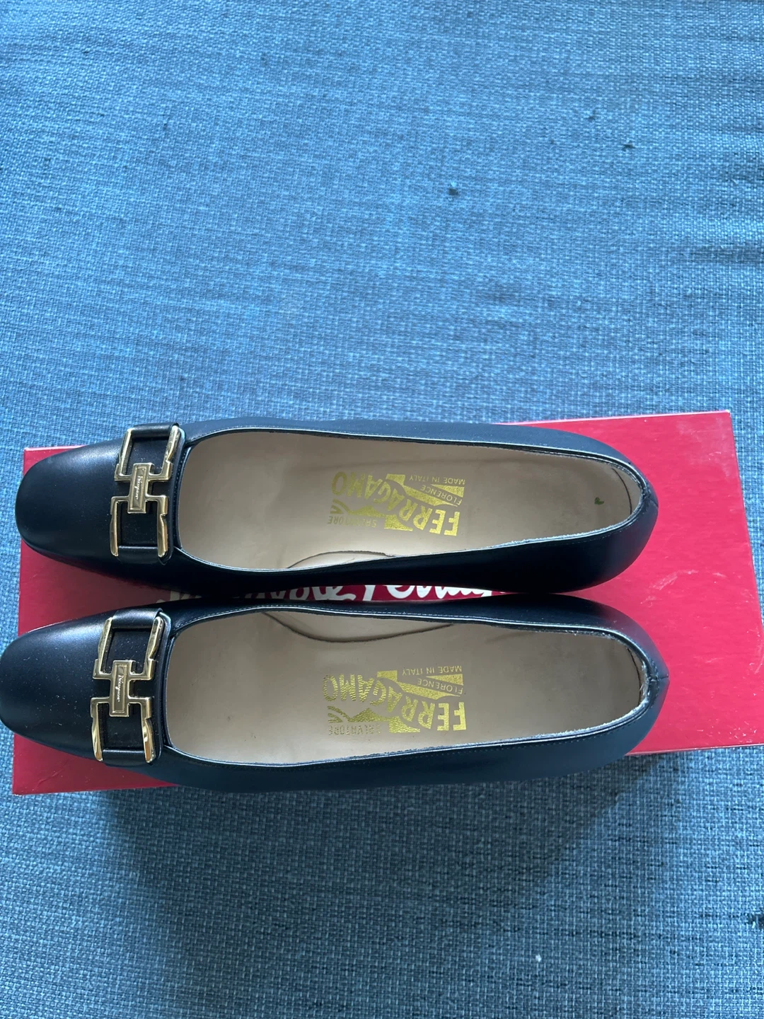 Salvatore Ferragamo Cassia Black Leather Heels Size 6 - photo 2
