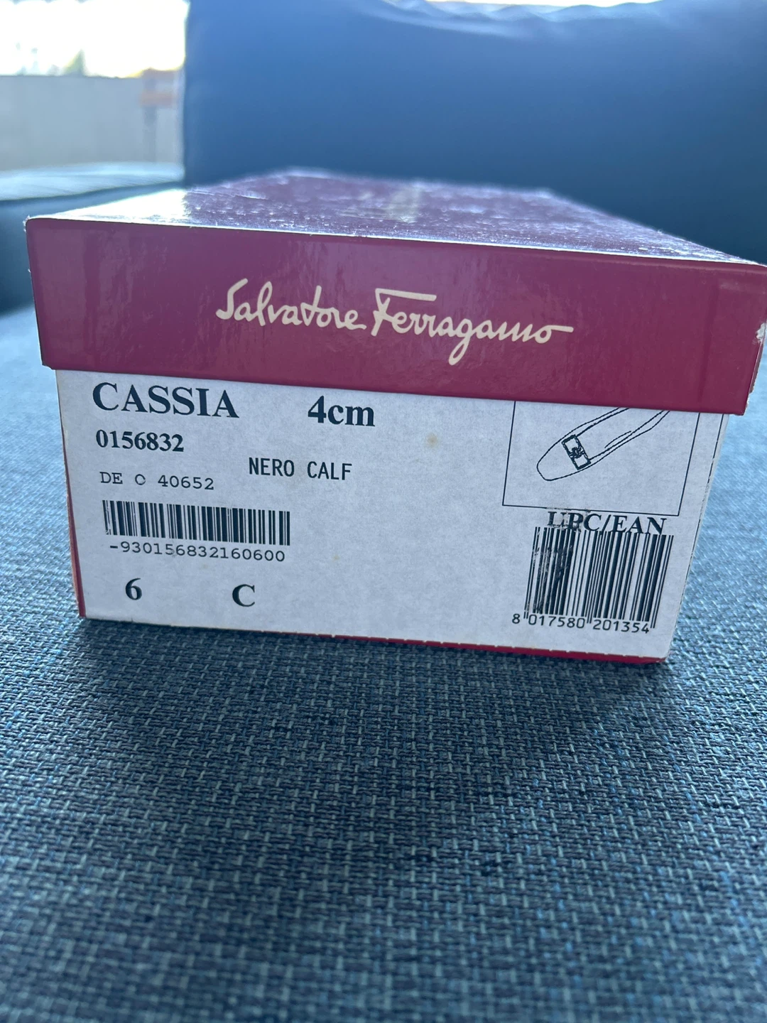Salvatore Ferragamo Cassia Black Leather Heels Size 6 - photo 3