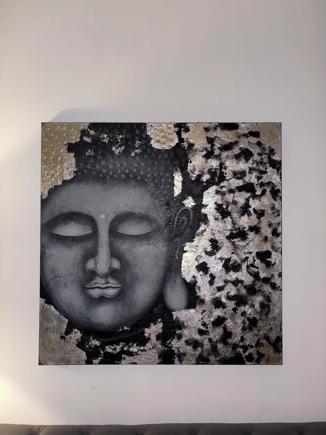 Buddha Face Wall Art Canvas - photo 3