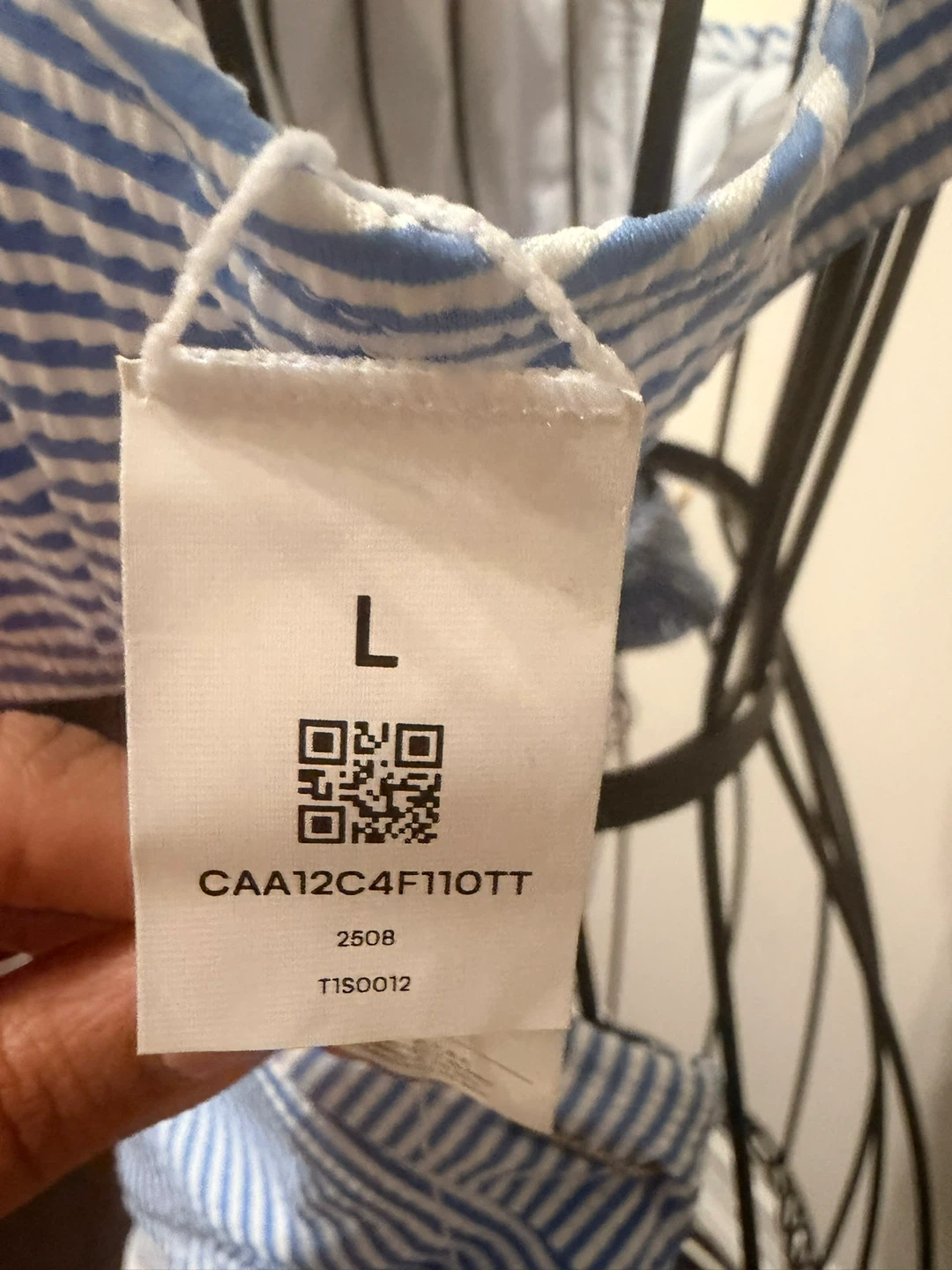 Blue and White Striped Bikini Set (BNWT) (L) - photo 5