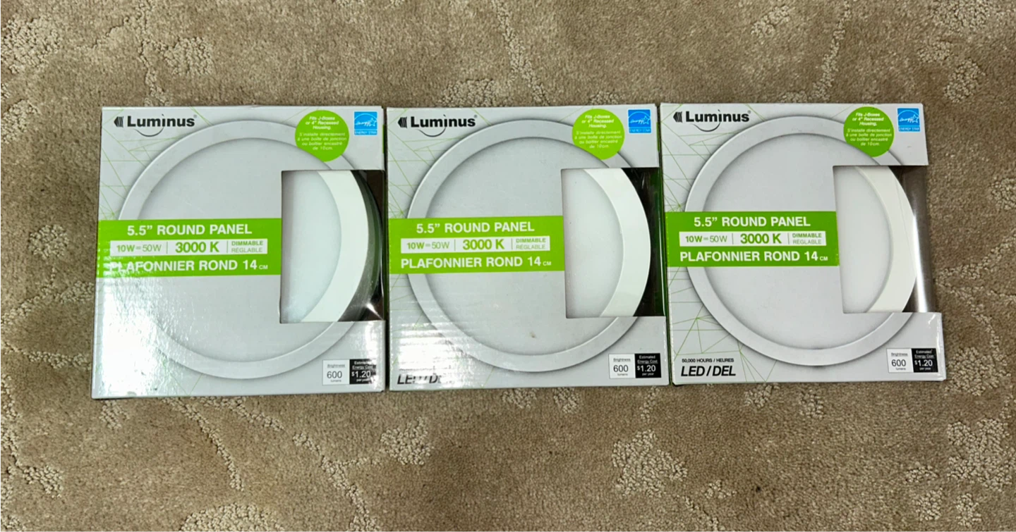 5.5” Round LED Panel Lights