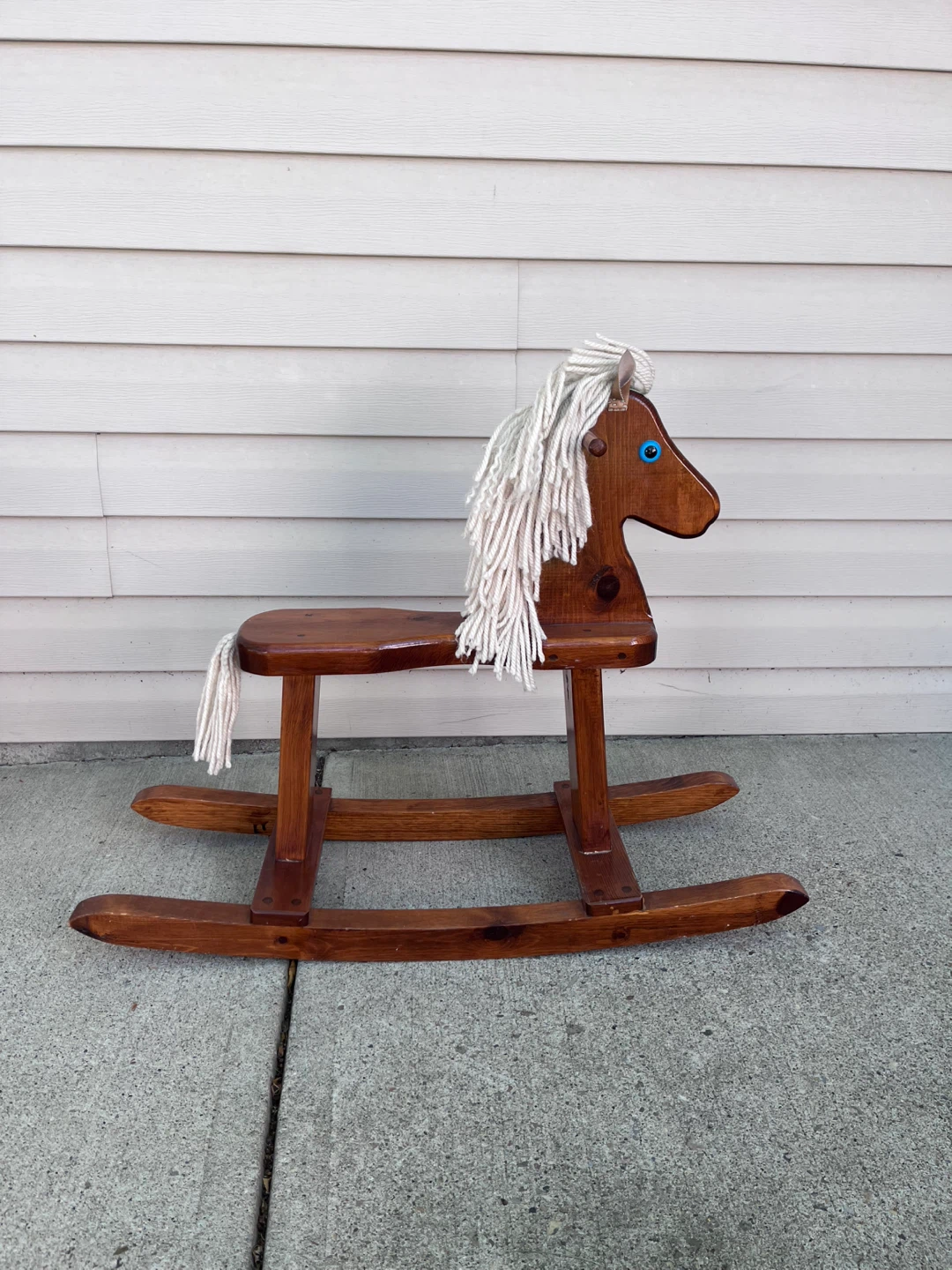 VINTAGE (1988) WOODEN ROCKING HORSE