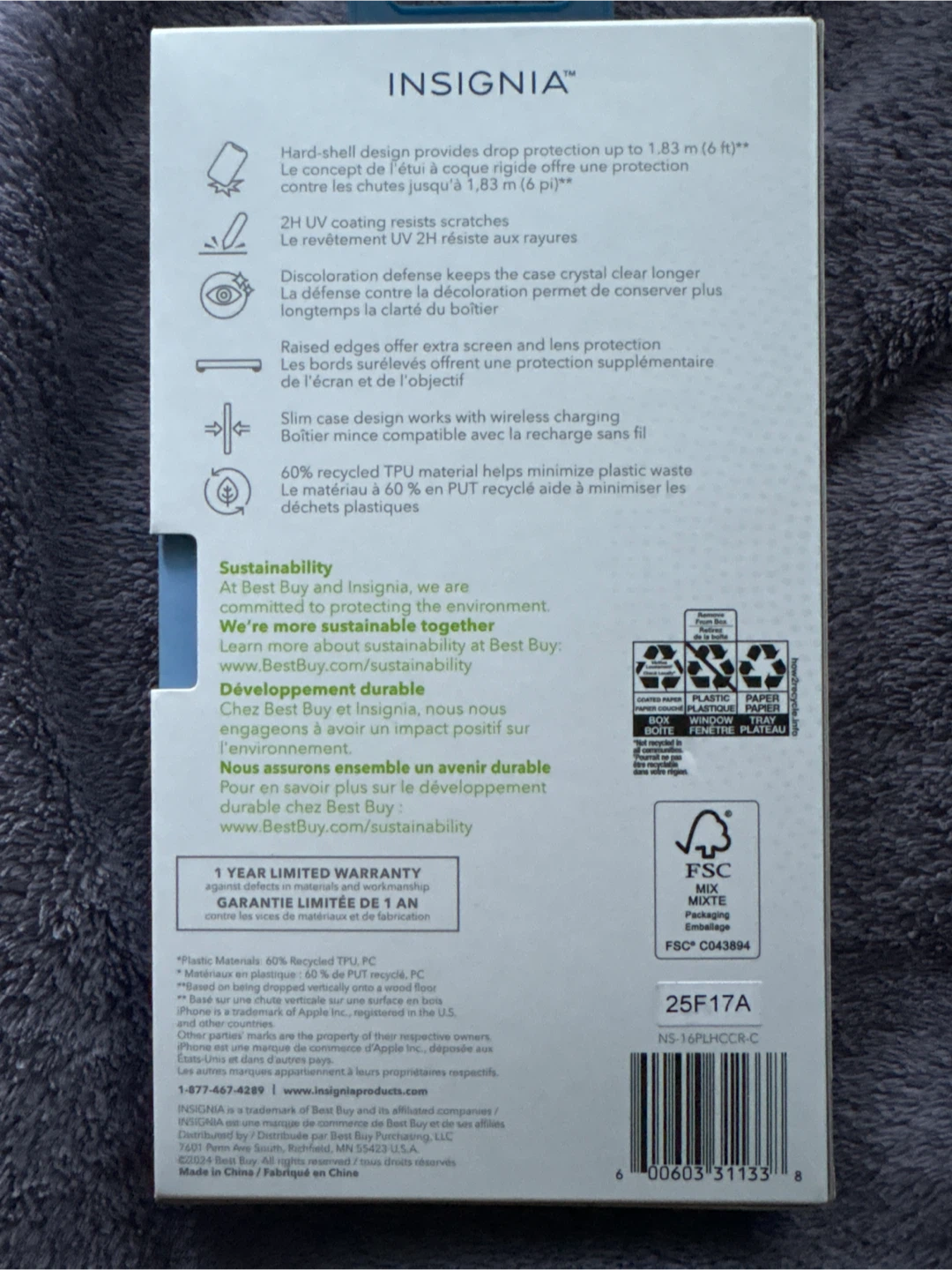 Insignia Hard-Shell Case for iPhone 16 Plus - photo 2