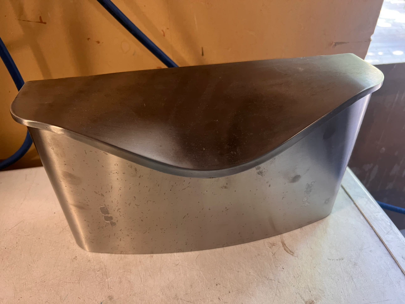 Brushed Metal Wall Mount Mailbox