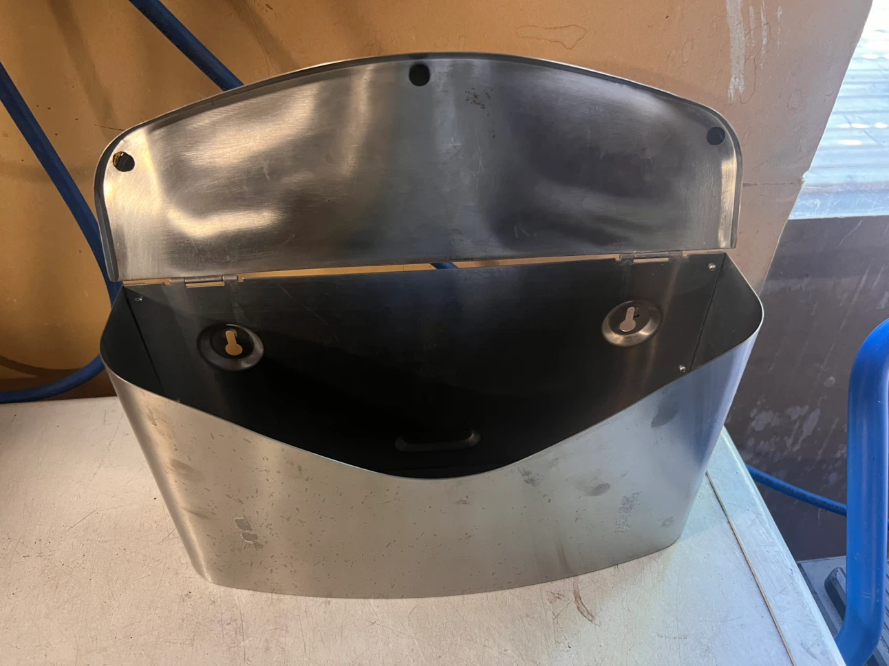 Brushed Metal Wall Mount Mailbox - photo 2
