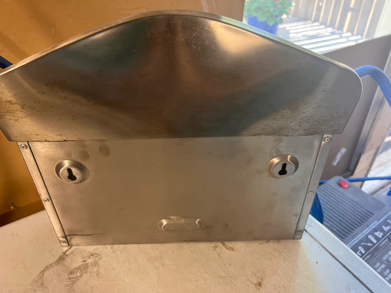 Brushed Metal Wall Mount Mailbox - photo 3