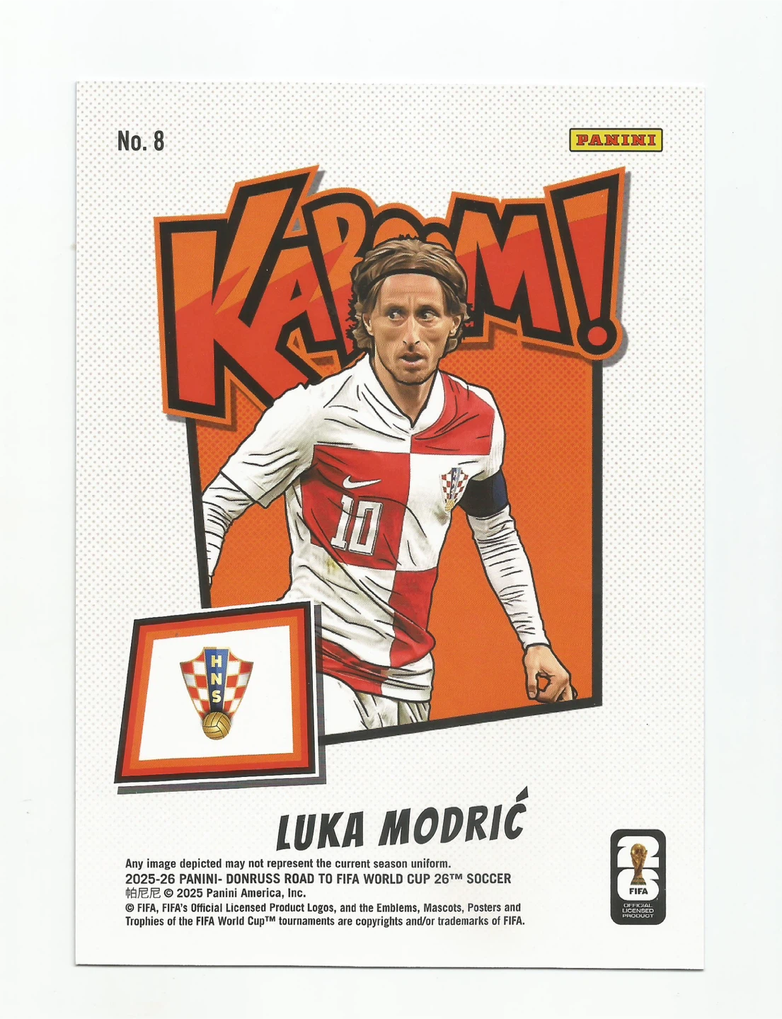 2025-26 Donruss FIFA World Cup LUKA MODRIC Kaboom OVERSIZED - photo 2