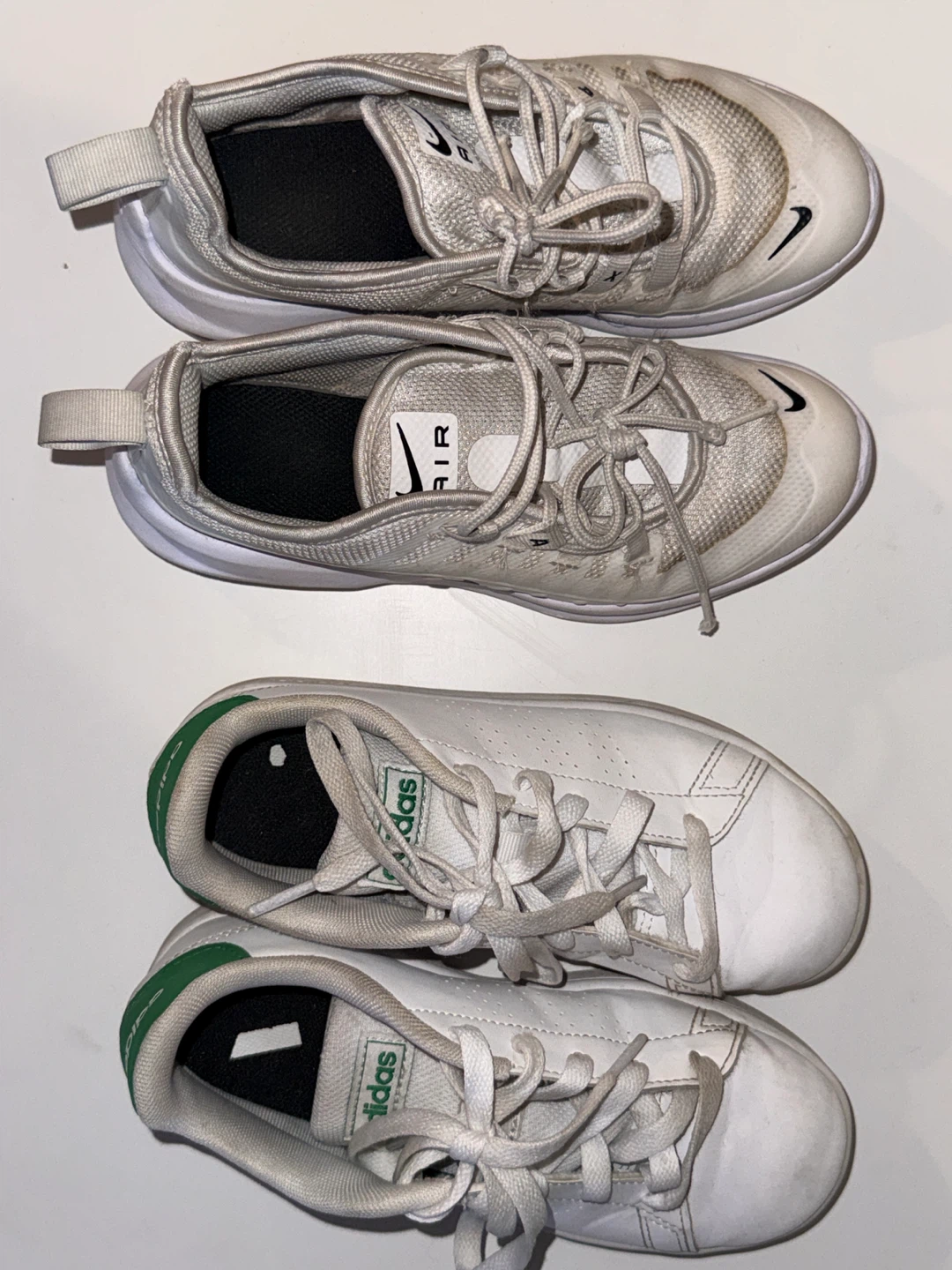 Kids White Adidas + Nike shoes - photo 2
