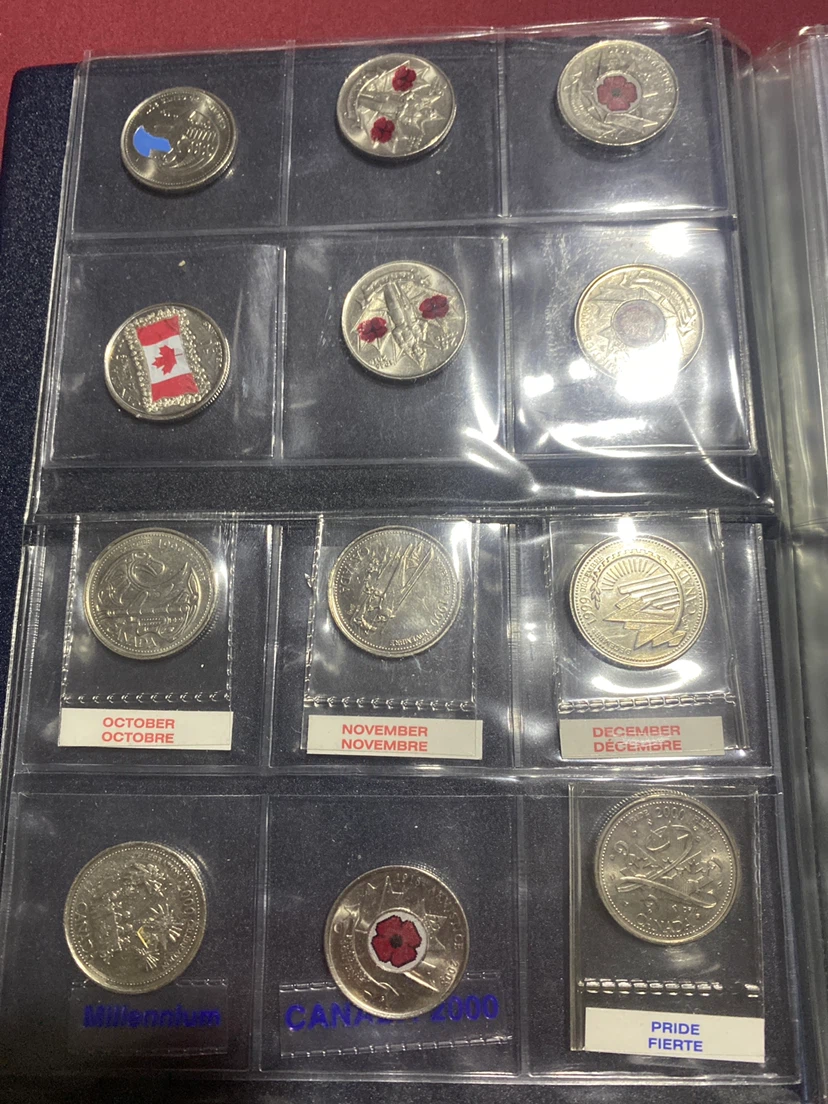 Canadian quarters Coin Collection Album