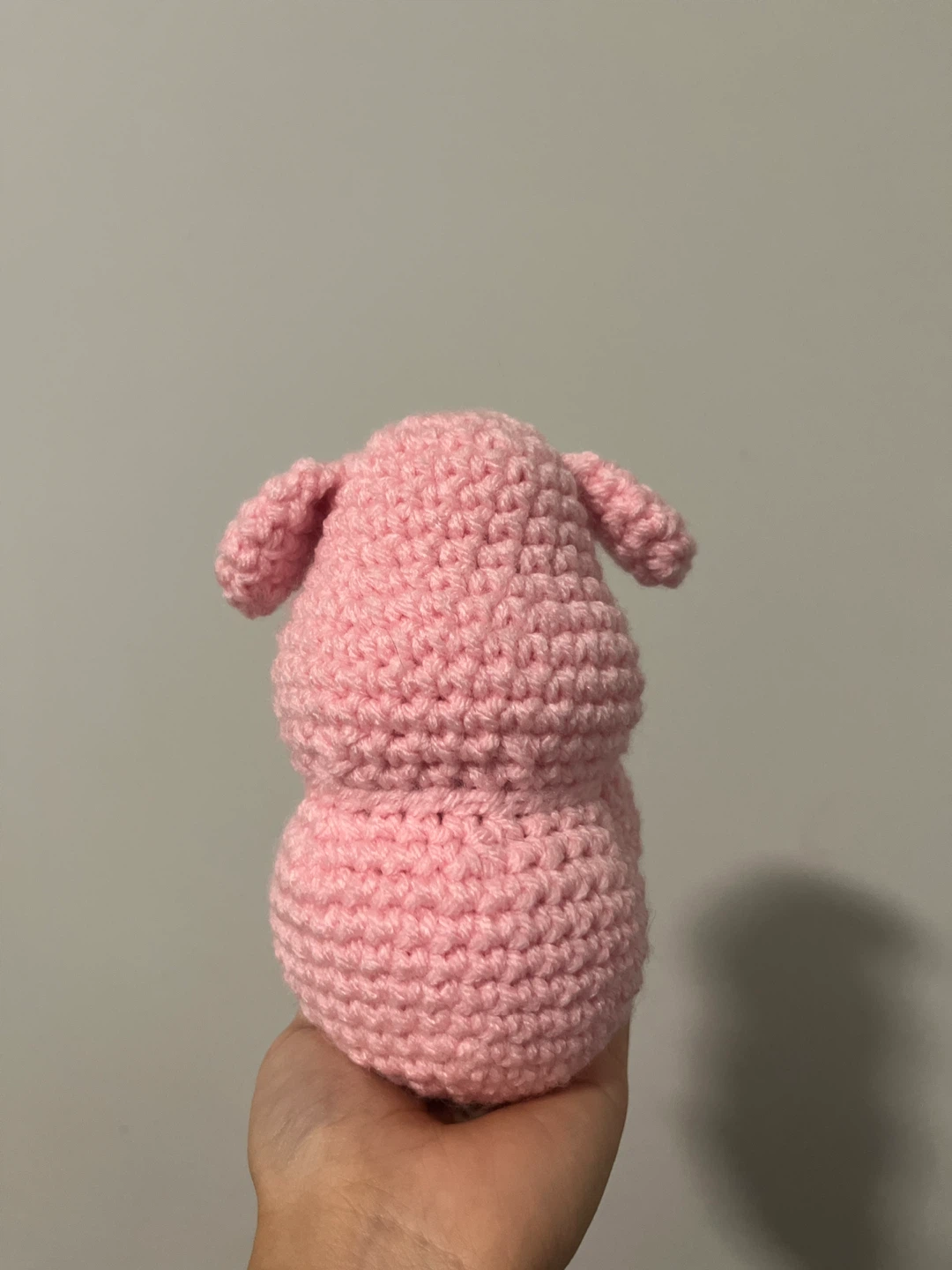 Handmade Pink Crochet Pig - photo 3
