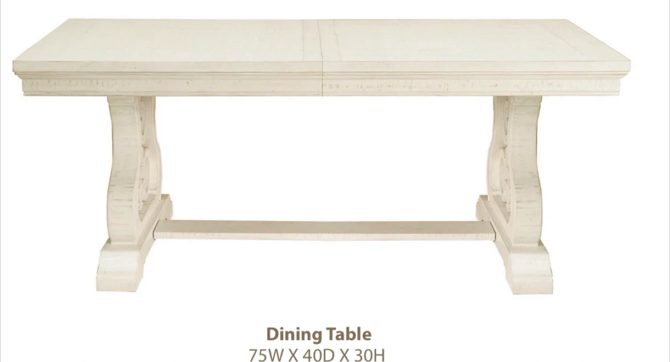 Dining Table with 4 chairs- 75-95"W x 40"D x30"H - photo 2