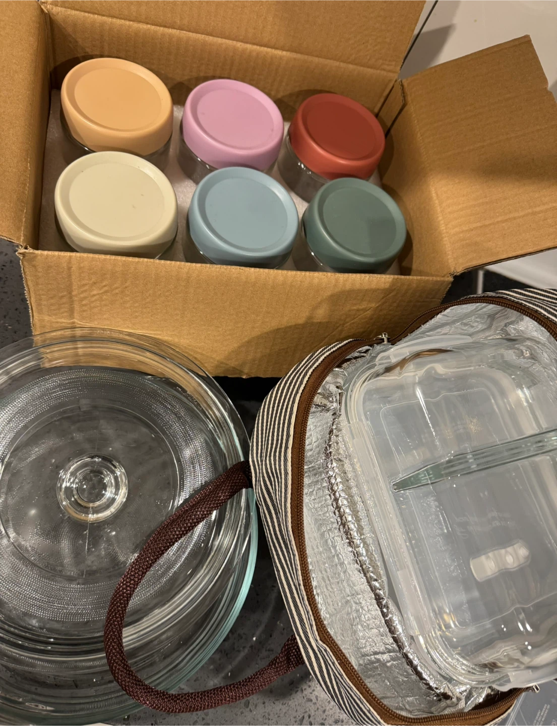 Brand New Glass Kitchen Storage Set