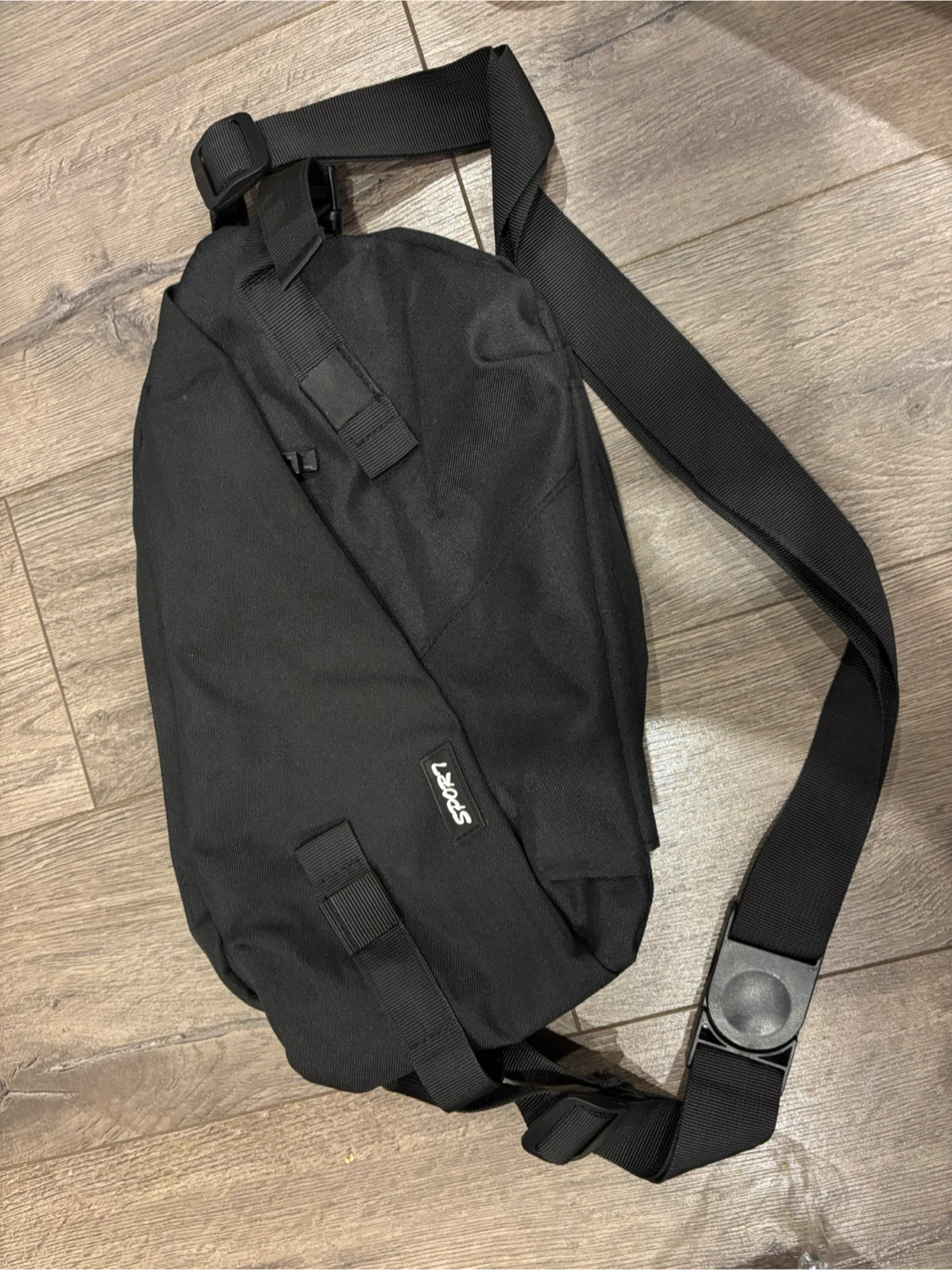 Black Sport Fanny Pack/Sling Bag