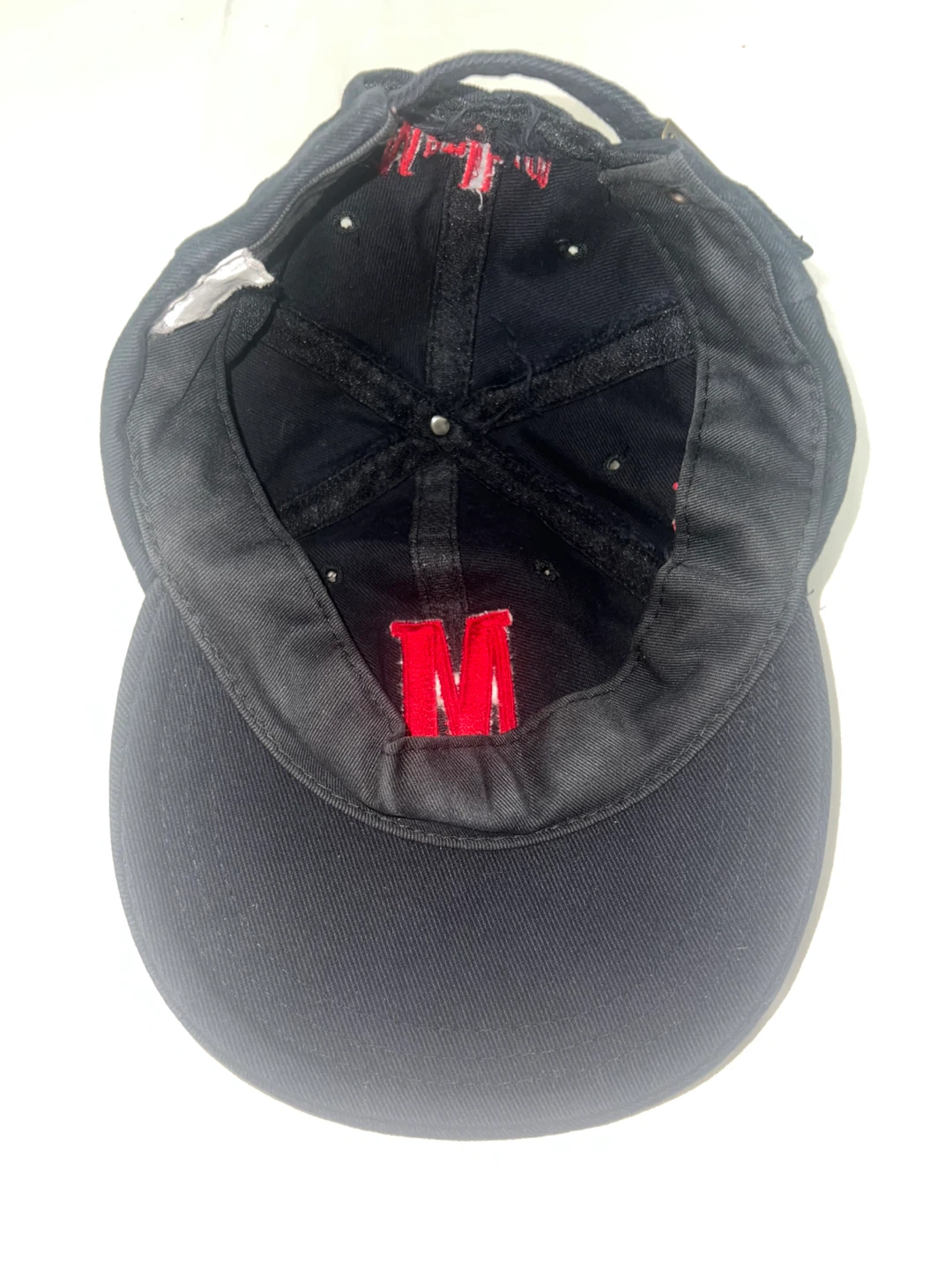 Marlboro Black Baseball Cap Red M Logo - photo 4