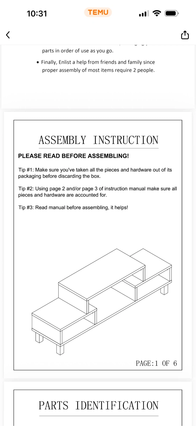 Temu Entertainment Center TV Stand - photo 2