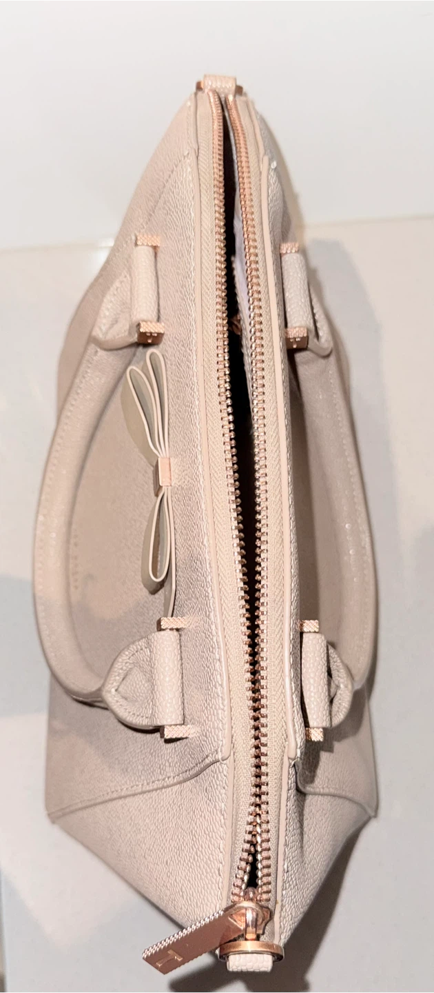 Pink Ted Baker Janne Bow Learher Tote - photo 3