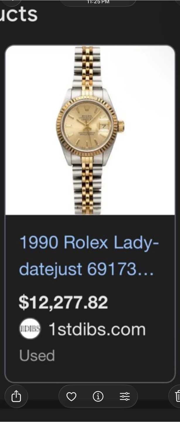 Used Rolex Lady-Datejust 69173 Watch - photo 2