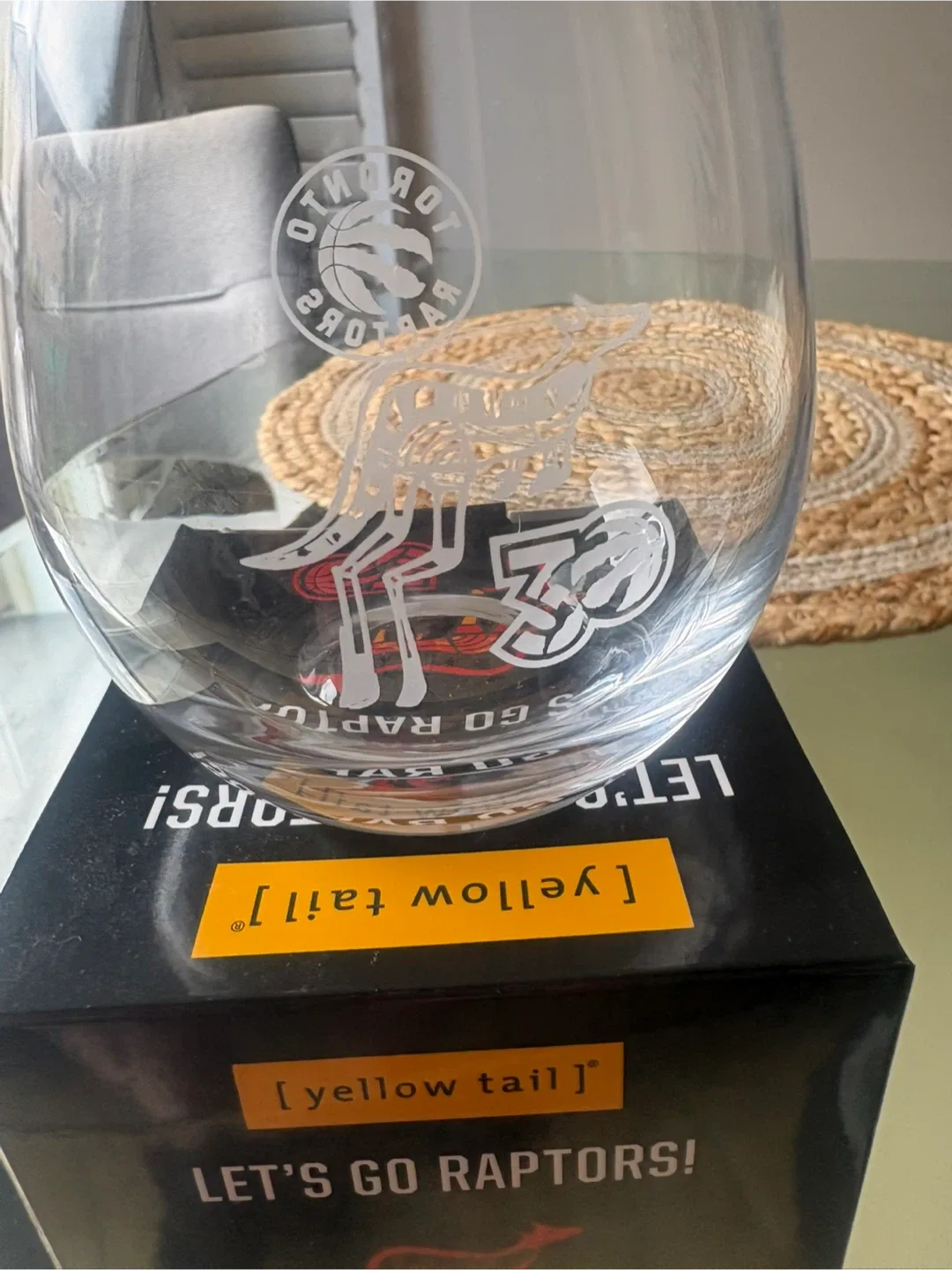 Let’s go raptors  wine tumbler - photo 2