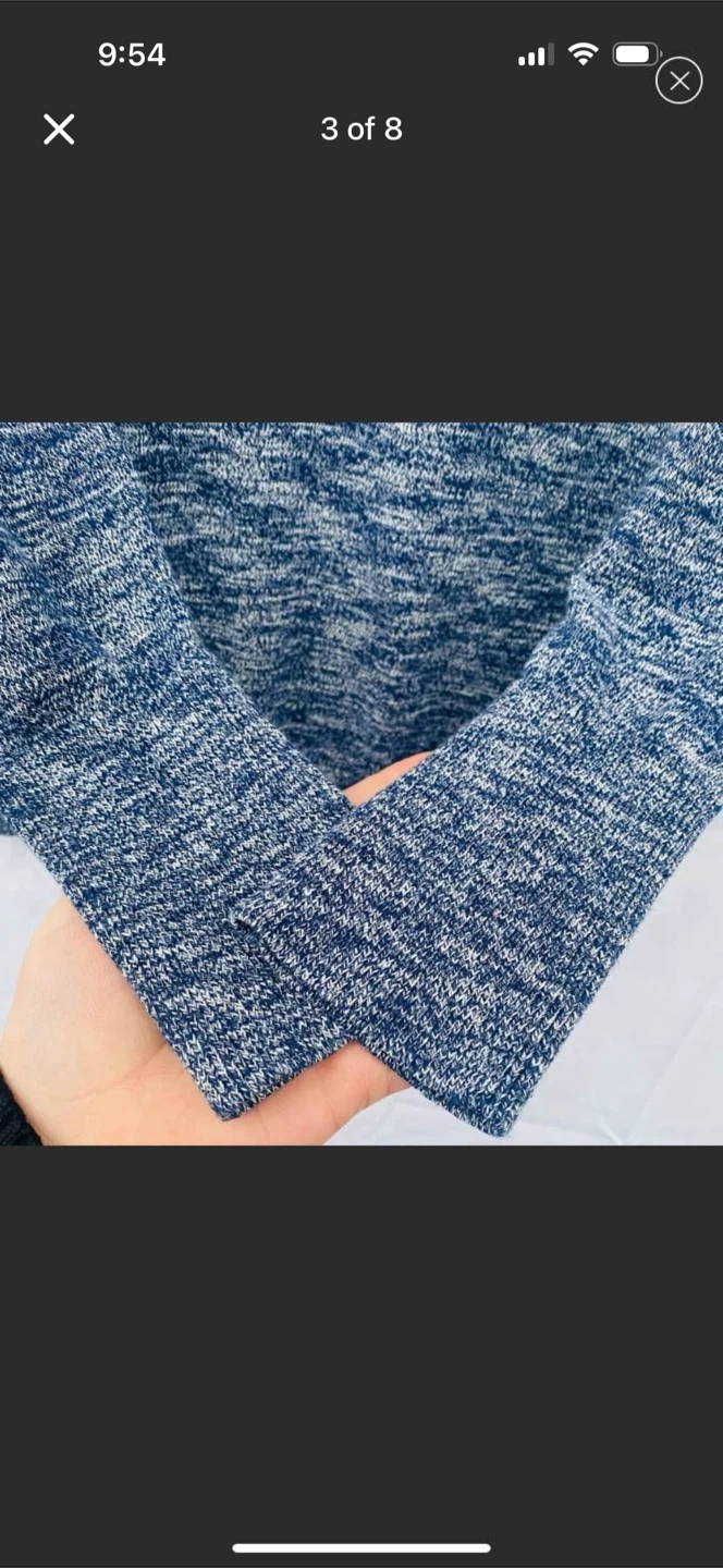 Treasure & Bond Oversized V-neck Blue Sweater New - photo 3