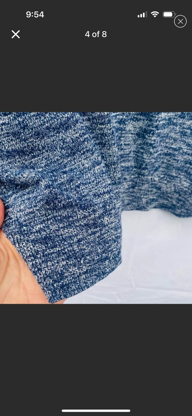 Treasure & Bond Oversized V-neck Blue Sweater New - photo 4