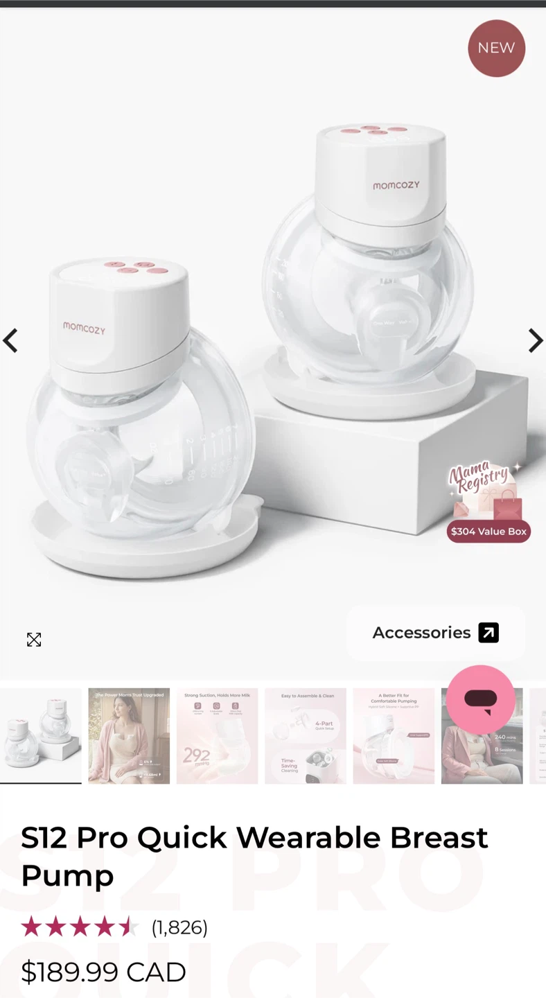 BNIB Momcozy S12 Pro Quick- 2 Pumps - photo 4