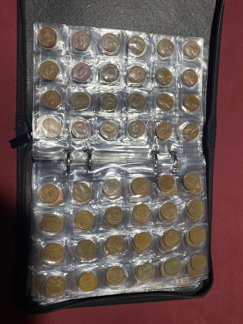 Vintage Coin Collection Binder with Various Coins - photo 2