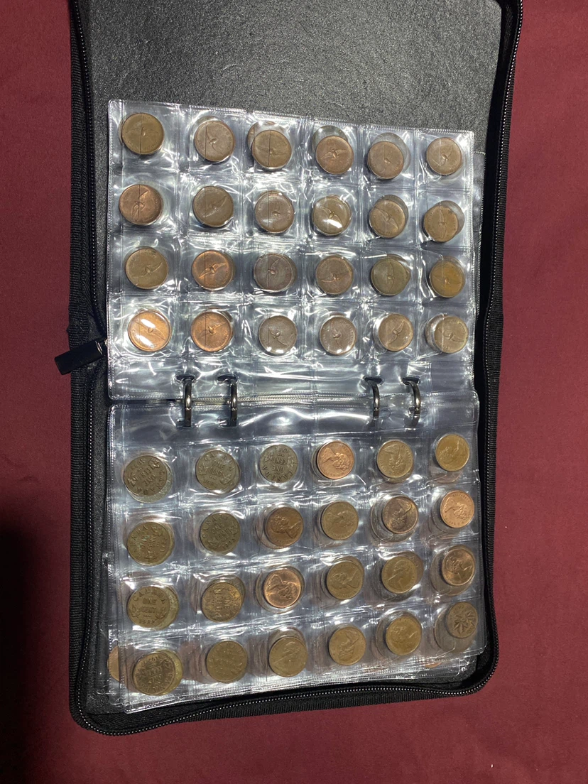 Vintage Coin Collection Binder with Various Coins - photo 3