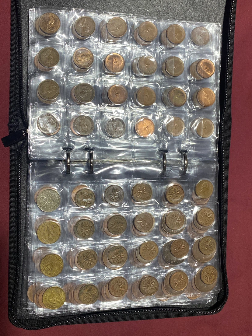 Vintage Coin Collection Binder with Various Coins - photo 4