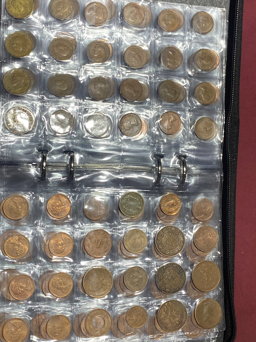 Vintage Coin Collection Binder with Various Coins - photo 5