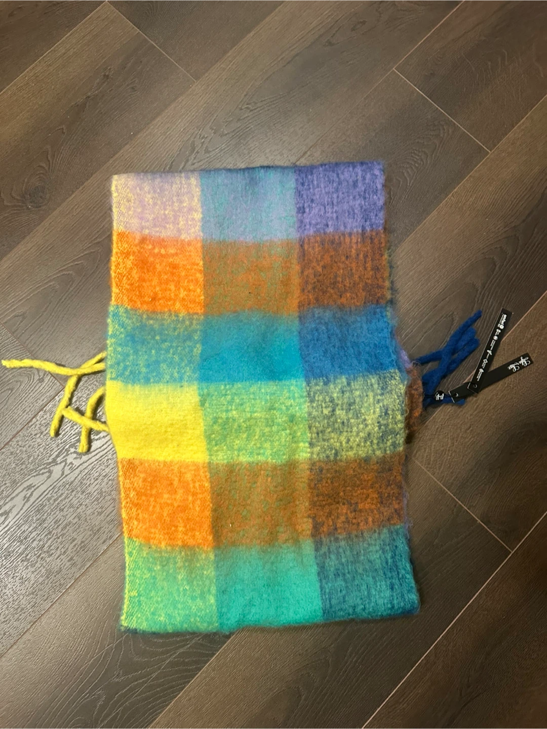 Plaid Scarf - Blue/Multi