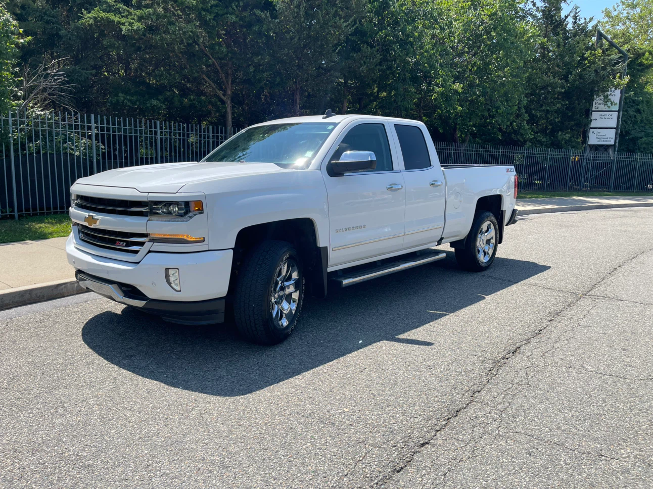 White Chevrolet Silverado Truck
