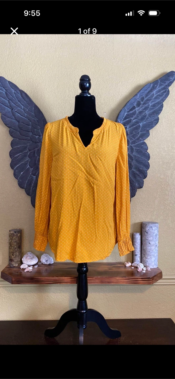 Talbots Polka Dot Blouse