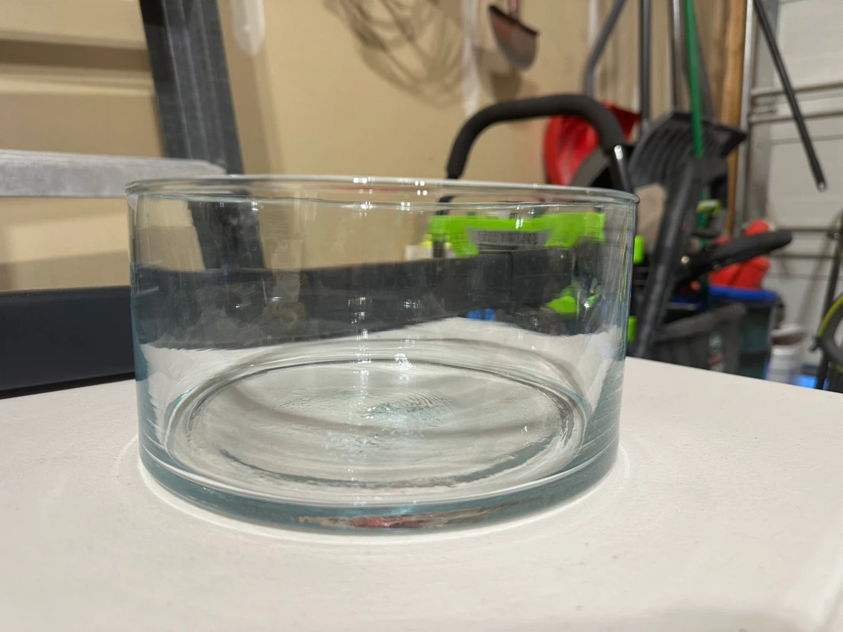 Clear Glass Cylinder Vase