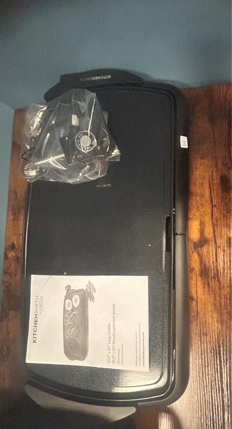 Kitchensmith 10.5" x 20" Large Griddle