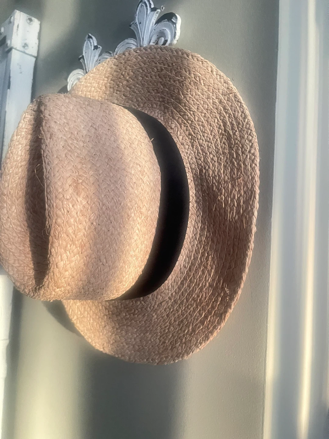 Straw Hat with Black Band Zara brand - photo 3
