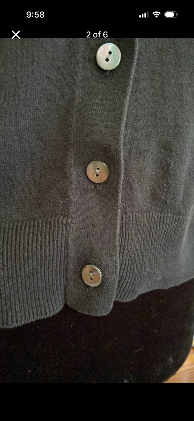 Gap Cropped Button Down Cardigan 3/4 Sleeve - photo 2