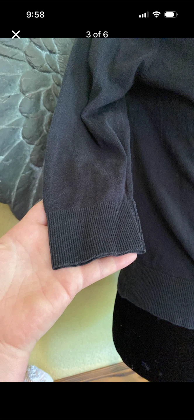 Gap Cropped Button Down Cardigan 3/4 Sleeve - photo 3
