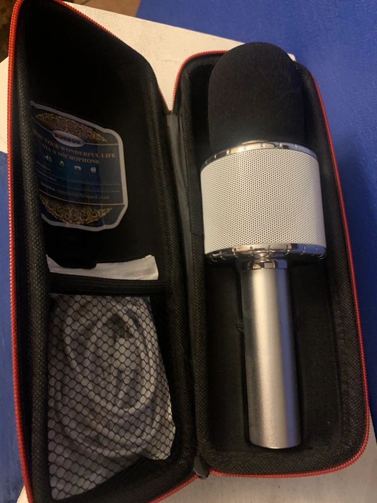Portable Wireless Bluetooth Microphone with Case