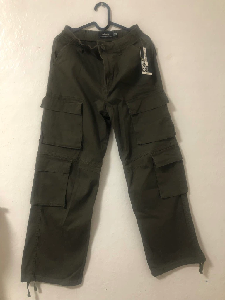 Refuge Cargo Jogger Pants - Olive Green