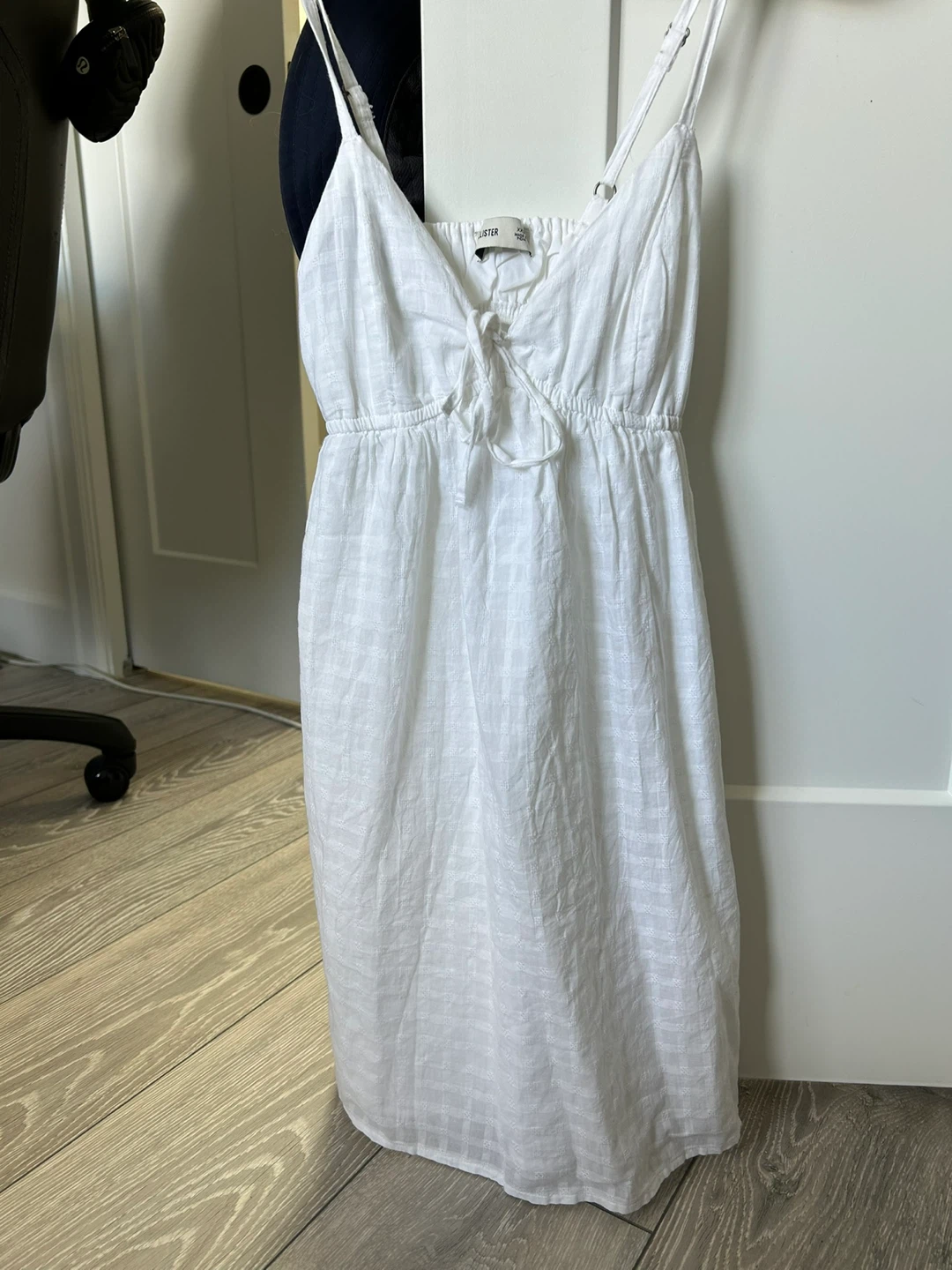 Hollister white mini dress