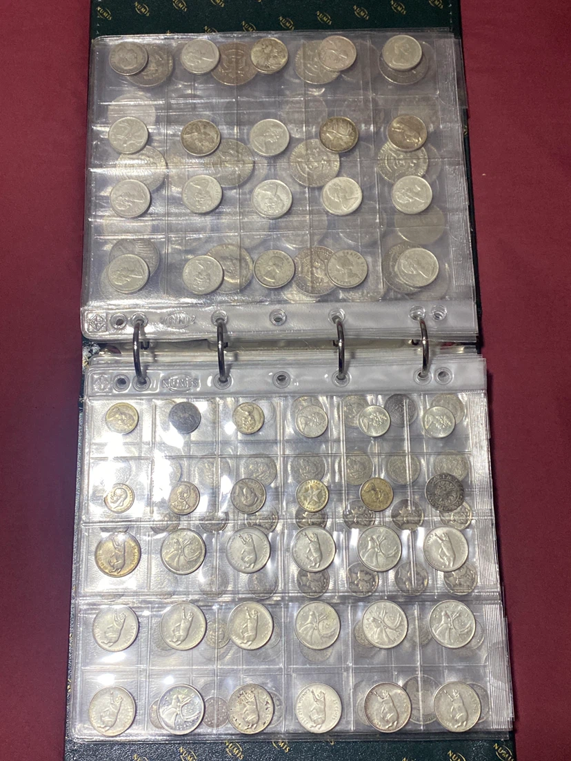 Vintage  rare silver Collection of assorted coins in binder - photo 5