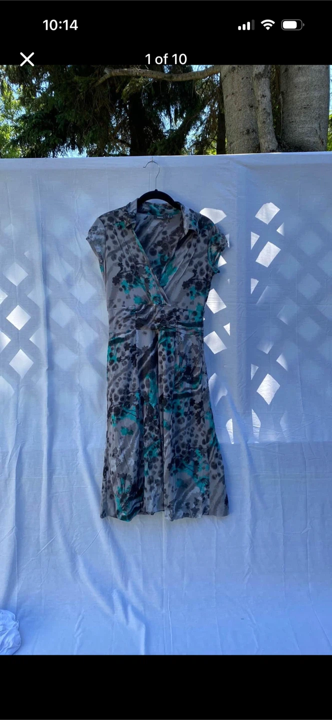 Mexx Floral Animal Print Dress With Collar