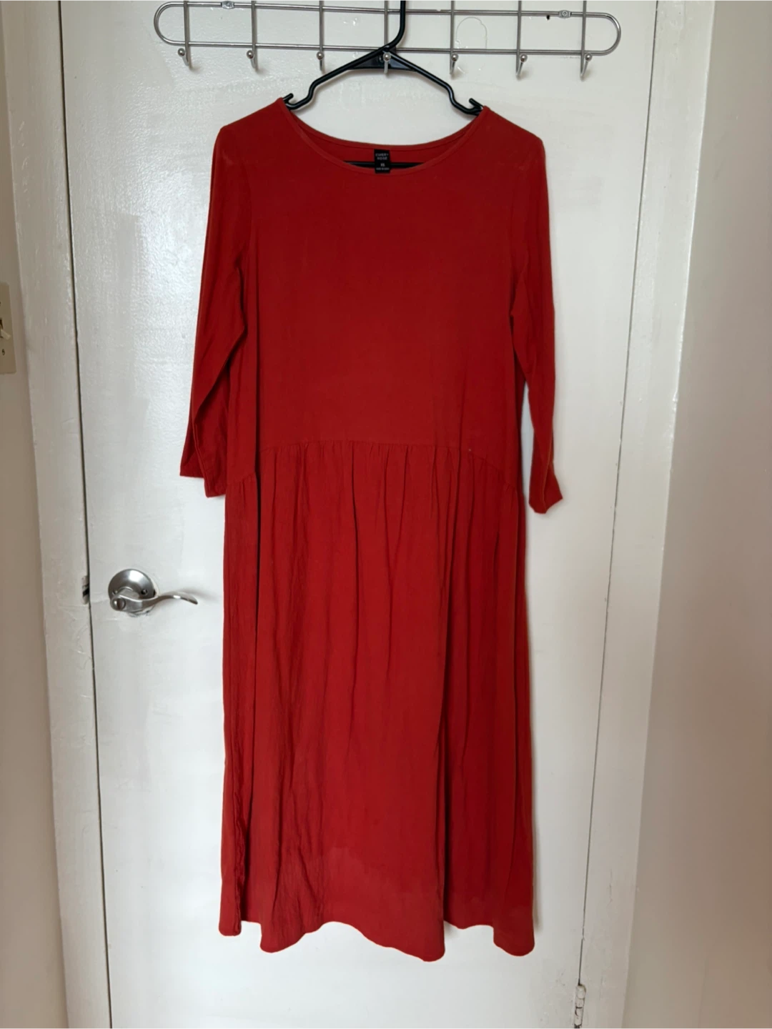 Red Long-Sleeve Dress